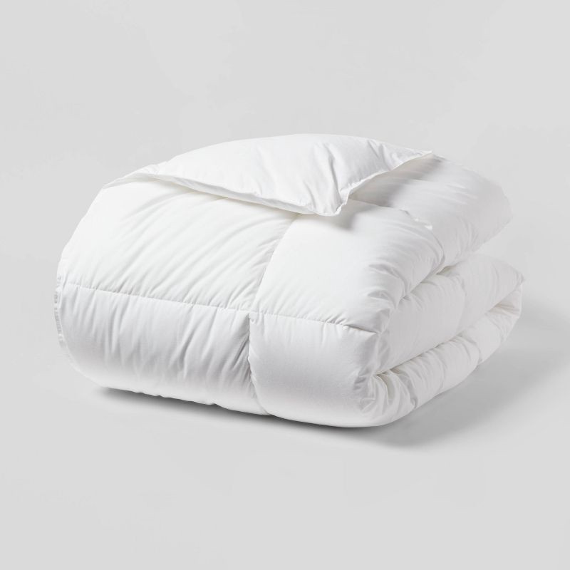 slide 4 of 5, Full/Queen All Seasons Performance Down Alternative Comforter - Threshold™: 250 Thread Count, Moisture-Wicking, Machine Washable, 1 ct