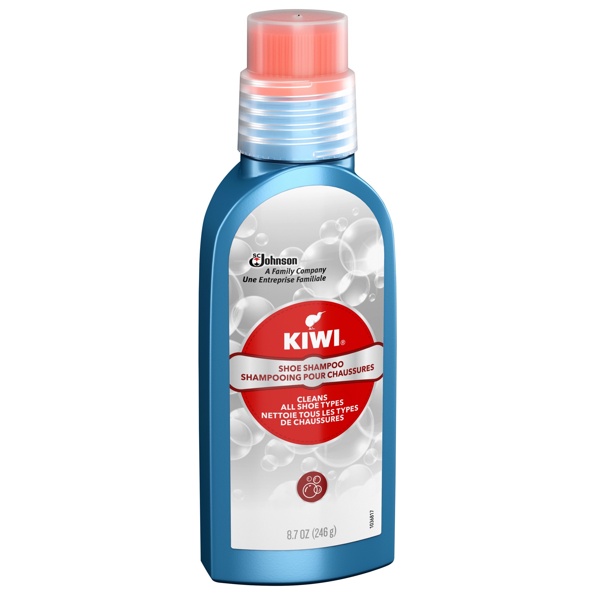 slide 2 of 5, KIWI Shoe Shampoo, 8.7 oz (1 Bottle), 8.7 oz
