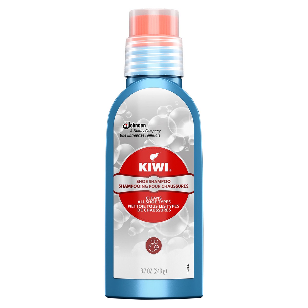 slide 1 of 5, KIWI Shoe Shampoo, 8.7 oz (1 Bottle), 8.7 oz