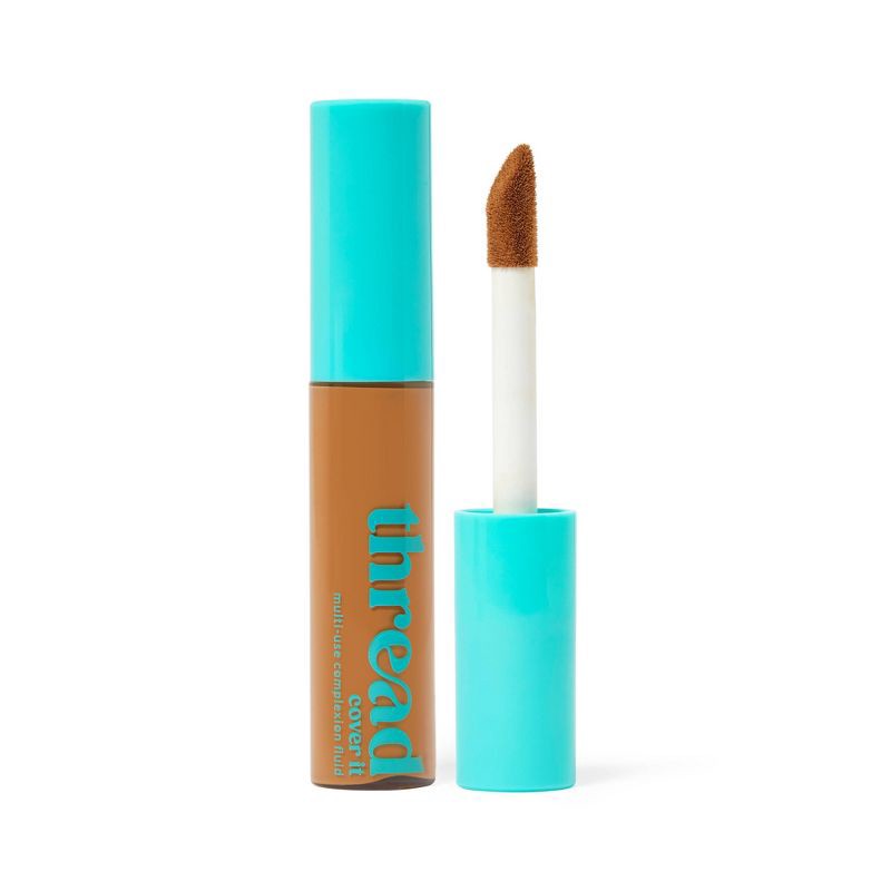 slide 2 of 10, Thread Cover It Multi-Use Complexion Fluid Concealer -6 Tan Deep, 0.44 fl oz
