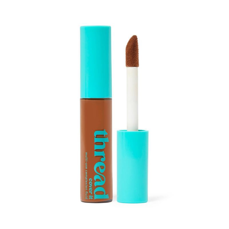 slide 2 of 9, Thread Cover It Multi-Use Complexion Fluid Concealer -8 Medium Warm Brown, 1 ct