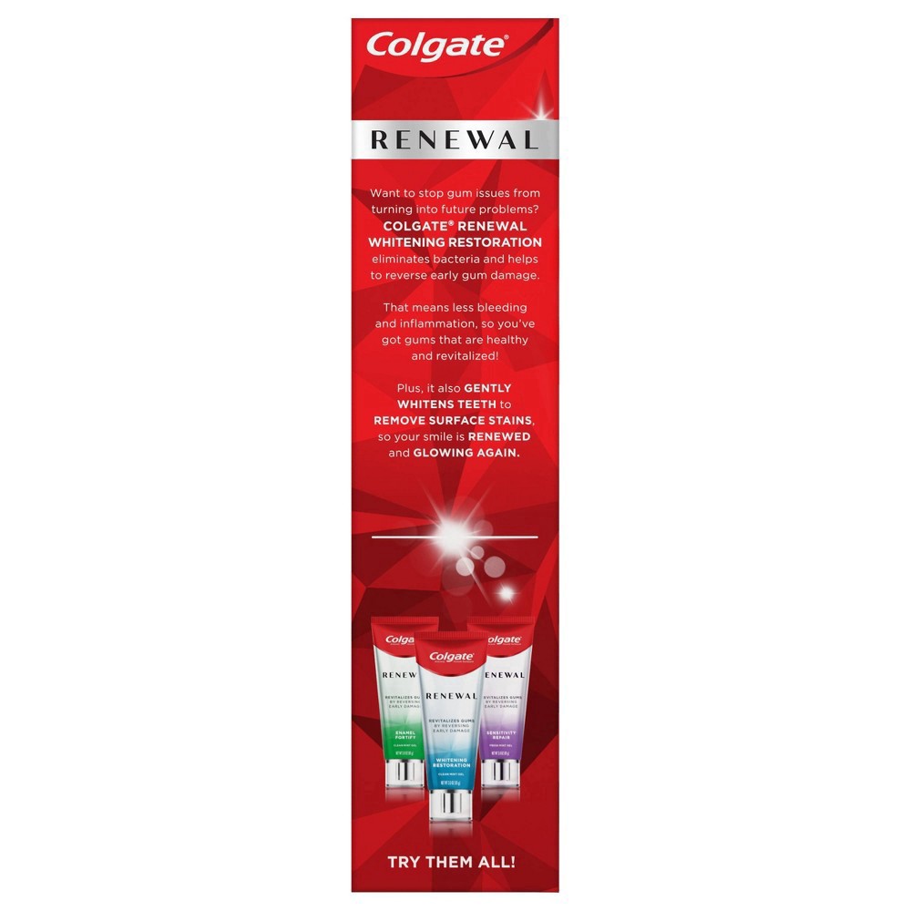 slide 3 of 5, Colgate Renewal Revitalizing Gum Toothpaste & Whitening Restoration - Cool Mint Paste, 3 oz