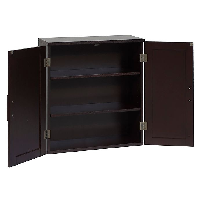 slide 2 of 2, Elegant Home Fashions Rachel Wall Cabinet - Dark Espresso, 1 ct