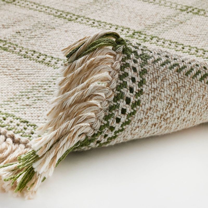 slide 3 of 4, Threshold designed w/Studio McGee 2'1"x3'2" Indoor/Outdoor Plaid Accent Rug Green - Threshold™ designed with Studio McGee, 1 ct