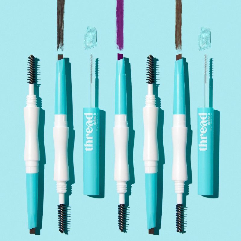 slide 4 of 4, Thread 3-in-1 Define It Brow Styler - Medium Brown - 0.034oz, 0.034 oz