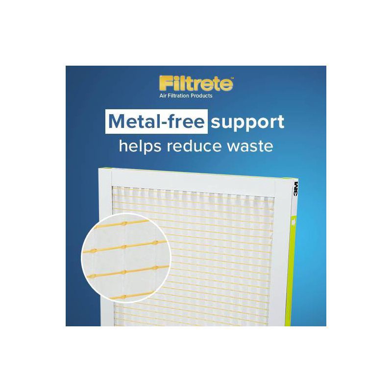 slide 9 of 13, Filtrete 16" x 20" MPR 700 Dust Pollen & Pet Dander Electrostatic Air Filter: MERV 8, Furnace & AC Filter, 3-Month Use, 1 ct
