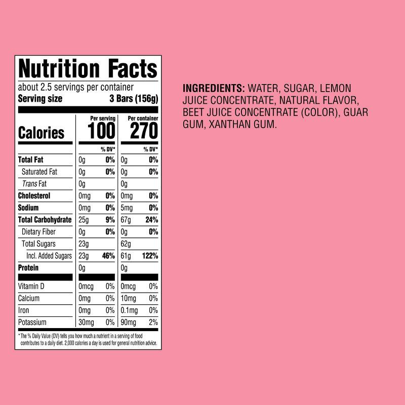 slide 4 of 4, Frozen Pink Lemonade Fruit Pops - 8pk/14 fl oz - Good & Gather™, 8 ct, 14 fl oz