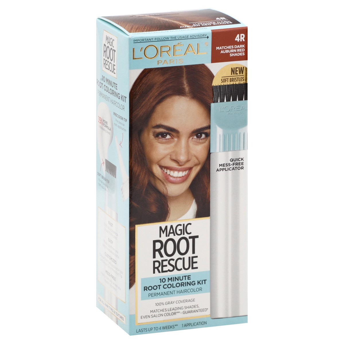 slide 2 of 11, Magic Root Rescue Gray Coverage 4R Permanent Hair Color 1 ea, 1 ct