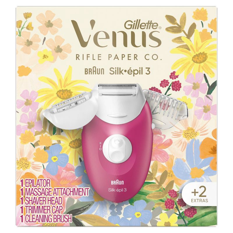 slide 2 of 6, Rifle Paper Co. + Venus Epilator with Shaver & Trimmer Attachments, 1 ct