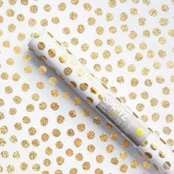 20 Sq Ft Gold Dots Wrapping Paper - Spritz™