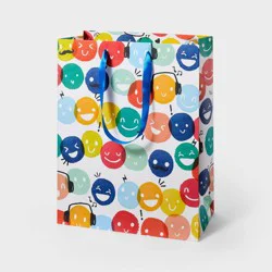 Large Happy Dots Birthday Gift Bag Colorful - Spritz™