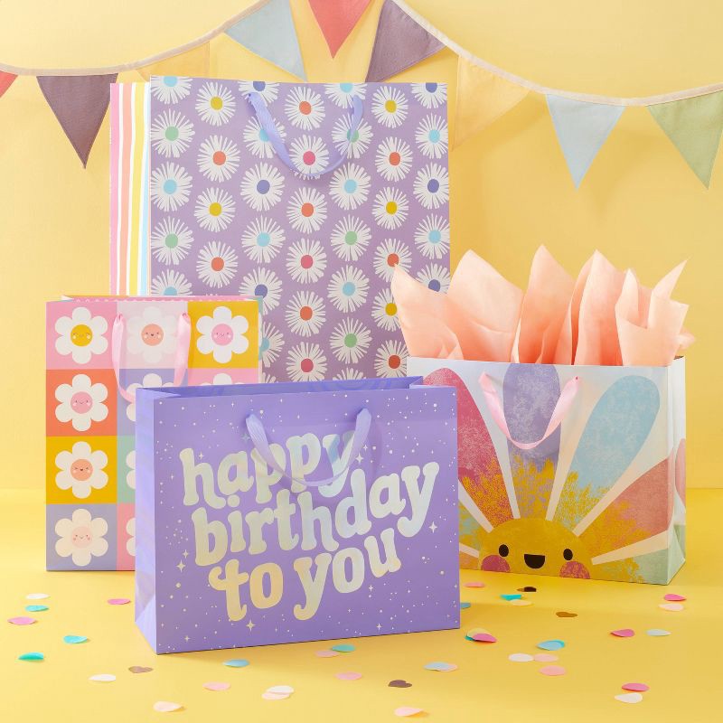 slide 2 of 3, "Happy Birthday to You" Girls Large Gift Bag - Spritz™, 1 ct