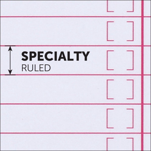 slide 5 of 5, Office Depot Brand Junior Legal To-Do Pad, 5"" X 8"", Specialty Ruled, 100 Pages (50 Sheets), Assorted Colors, 50 ct