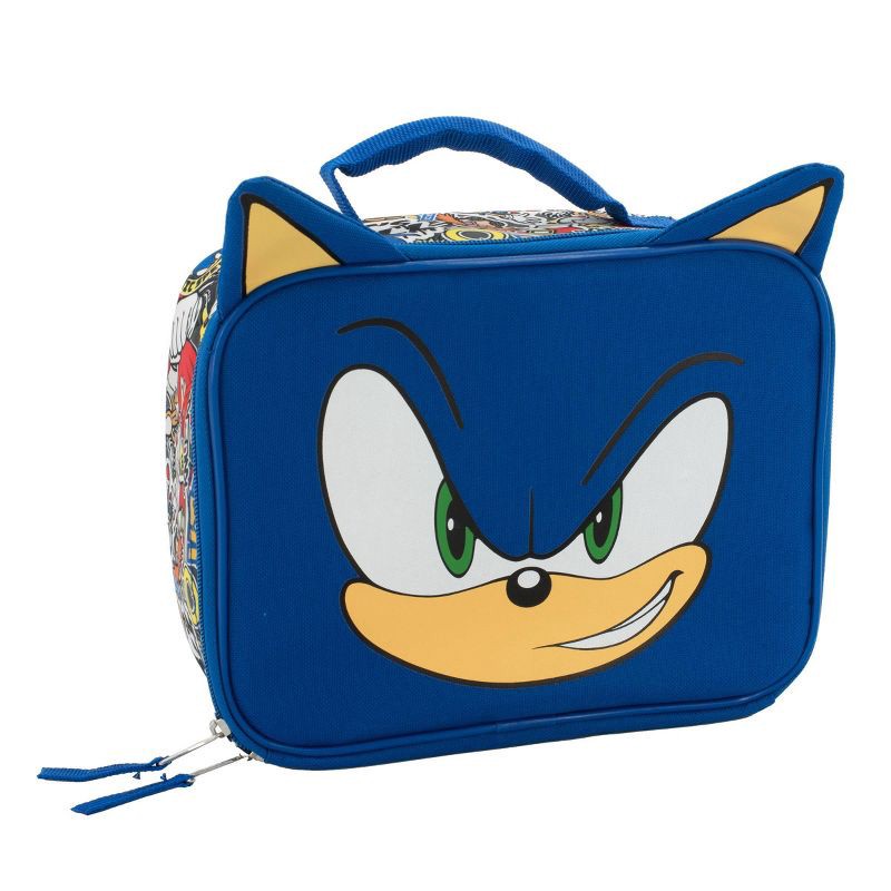 slide 1 of 4, Sonic the Hedgehog Kids' Lunch Bag - Blue, 1 ct