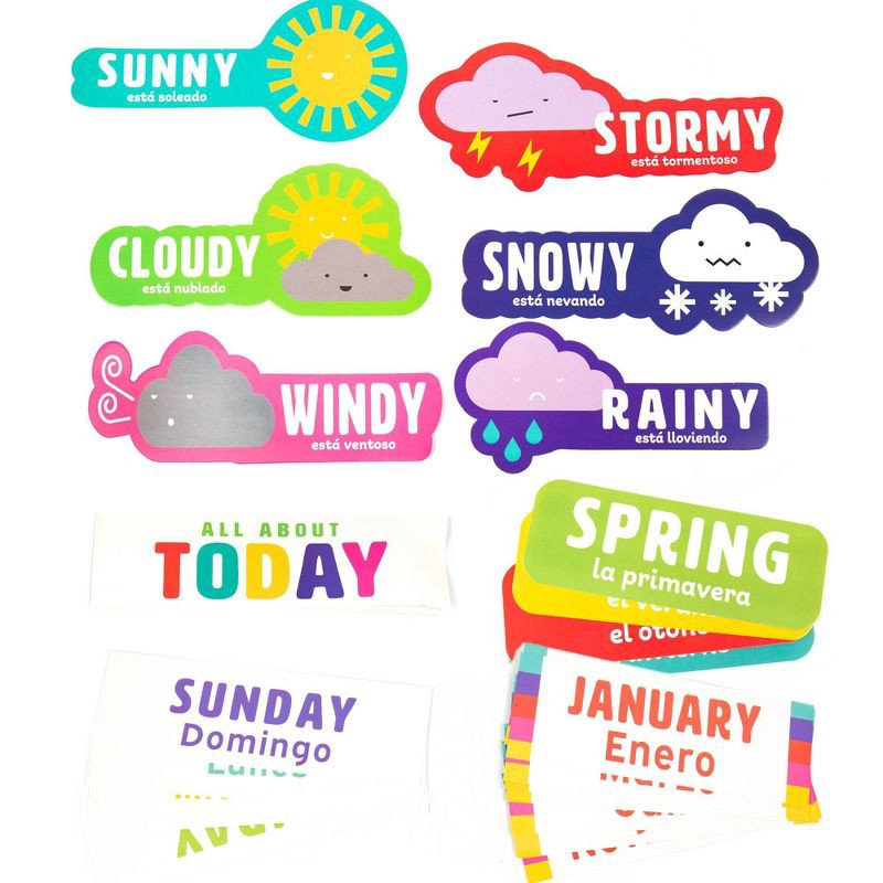 slide 5 of 6, Horizon Group Teacher's Toolbox 91pc All About Today Functional Fabric Décor, 91 ct