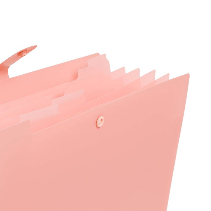 slide 5 of 5, U Brands 3pk Poly Expandable File Holder Soft Summer: Multicolored Expanding File Organizer, Polypropylene, 13" Height, 3 ct