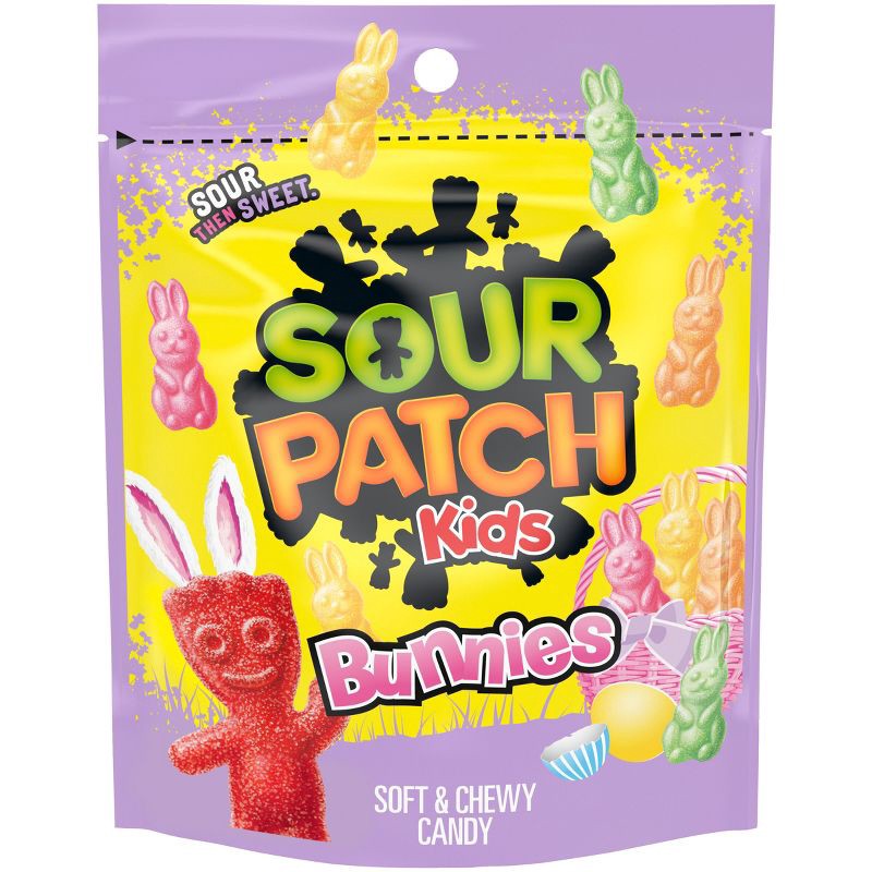 slide 1 of 8, SOUR PATCH KIDS Easter Bunnies Soft & Chewy Candy - 10oz, 10 oz