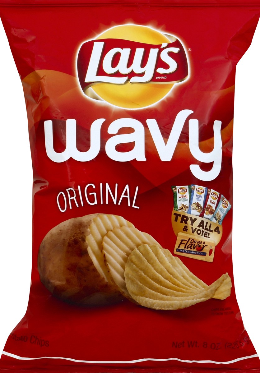 slide 5 of 6, Lay's Wavy Original Potato Chips, 7.75 oz