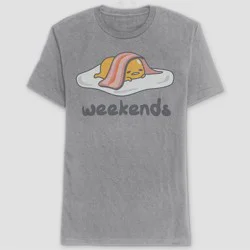 Men's Sanrio Gudetama Short Sleeve Graphic T-Shirt - Heather Gray M