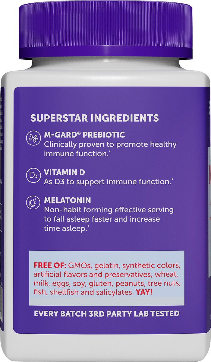 slide 2 of 7, SmartyPants Nighttime Gummies Elderberry Flavor Healthy Immunity 28 ea, 28 ct