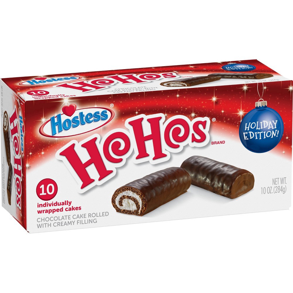 slide 5 of 10, HOSTESS Holiday Ho Hos 10 Count 10oz, 10 ct; 10 oz