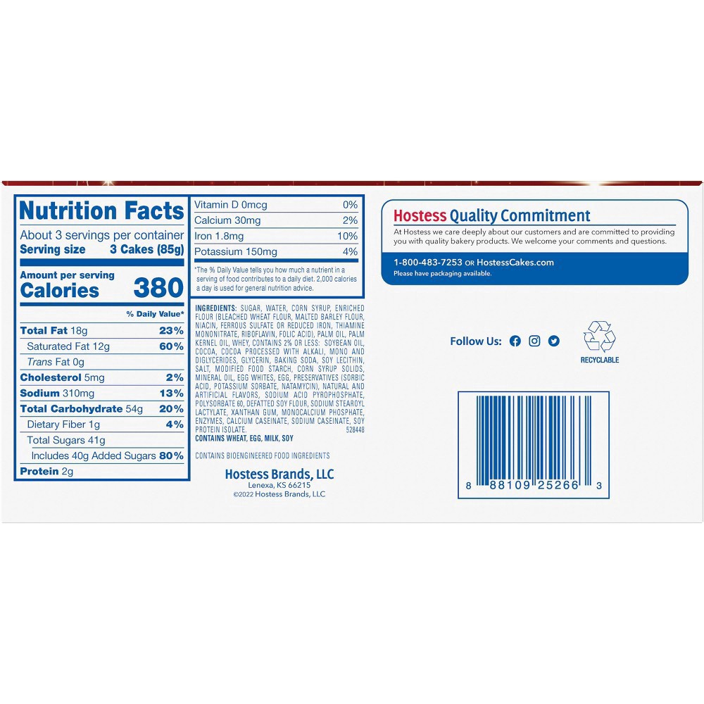 slide 10 of 10, HOSTESS Holiday Ho Hos 10 Count 10oz, 10 ct; 10 oz