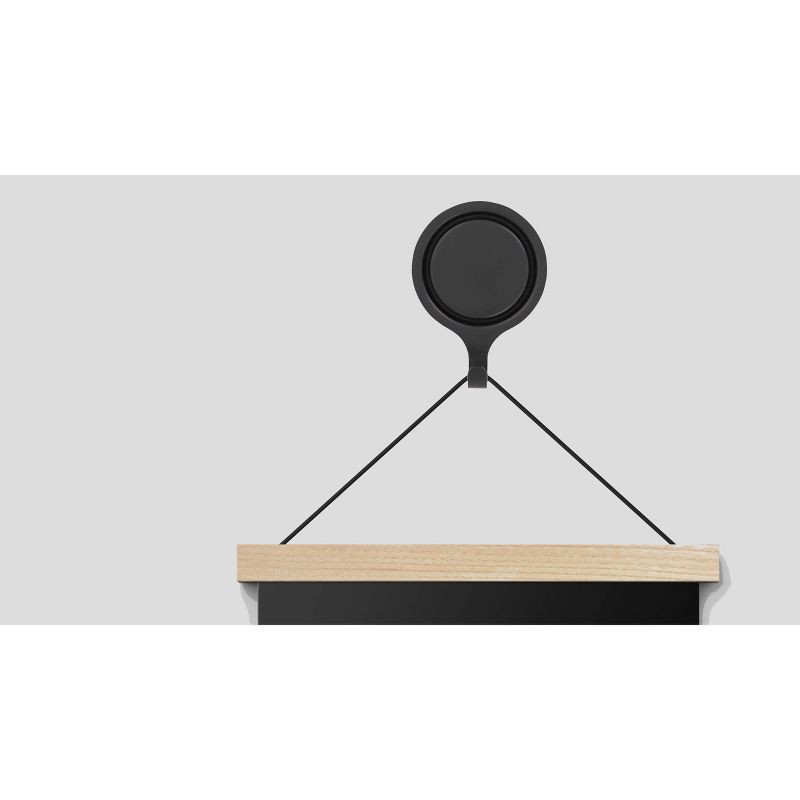 slide 4 of 4, Haute Decor Haute Décor 4.7" Attract Magnetic Christmas Wreath Hanger Matte Black: Weather-Resistant Door Hook, Outdoor Use, 1 ct