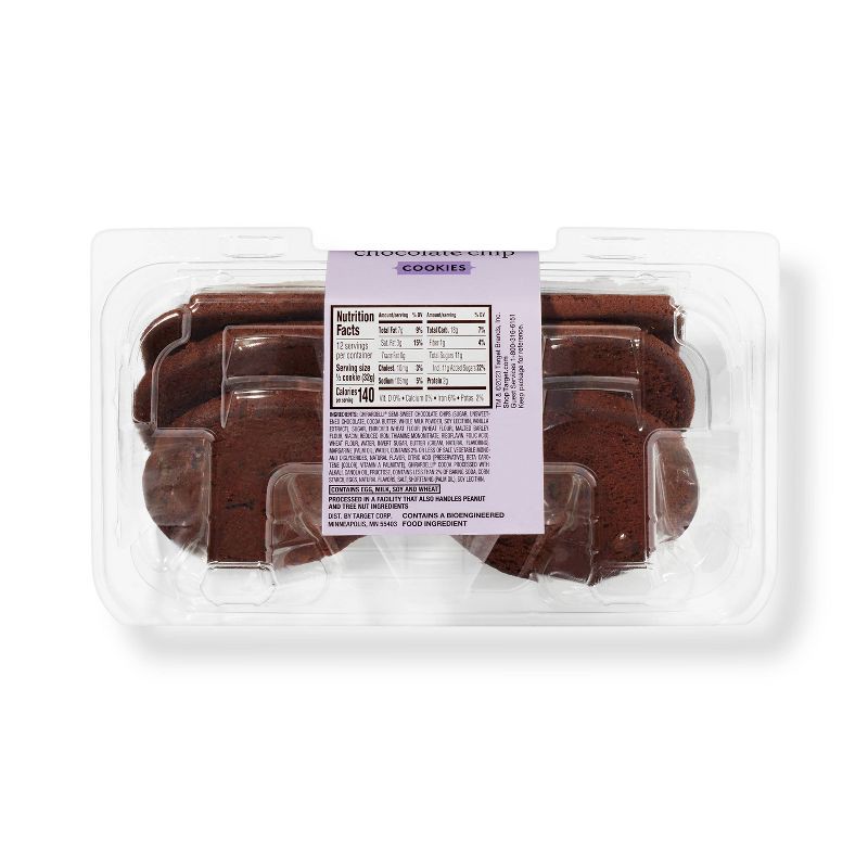 slide 3 of 3, Brownie Chocolate Chip Cookies with Ghirardelli - 6ct/13.5oz - Favorite Day™, 6 ct; 13.5 oz