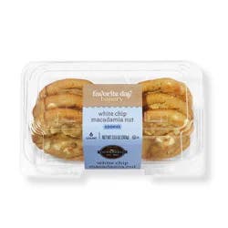 White Chip Macadamia Cookies with Ghirardelli - 6ct/13.5oz - Favorite Day™