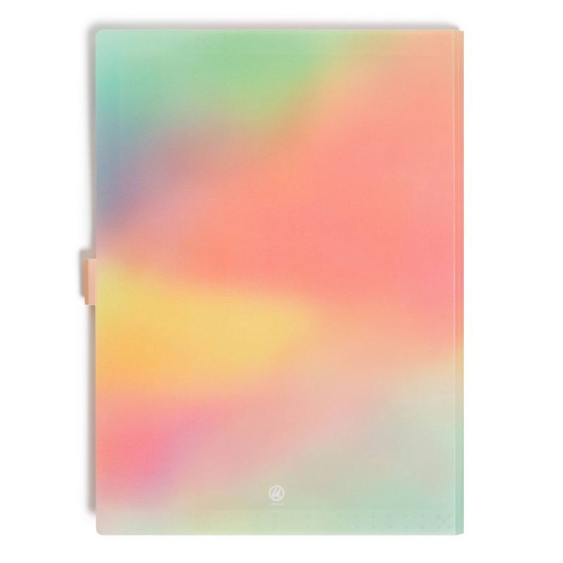 slide 5 of 6, U Brands 6 Pocket Poly Expandable Folders Soft Abstractions, 1 ct