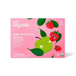 Organic Apple Strawberry Spinach Fruit Puree Pouches - 38.04