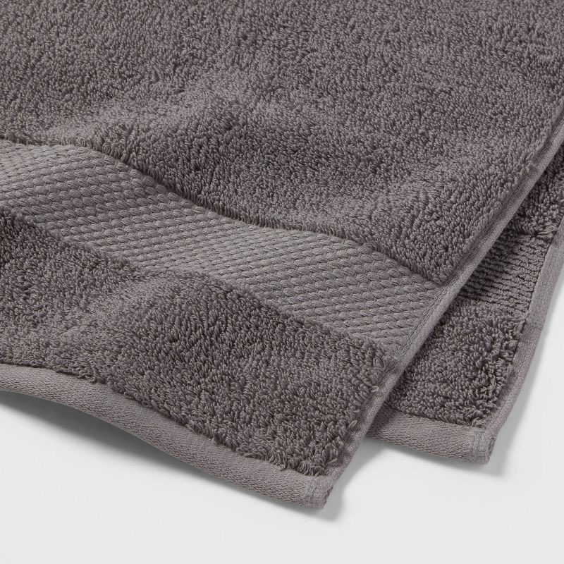 slide 3 of 5, Performance Plus Hand Towel Dark Gray - Threshold™: Cotton Terry, Fade-Resistant, Machine Washable, 1 ct