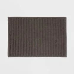 20"x30" Performance Plus Bath Rug Solid Dark Gray - Threshold™