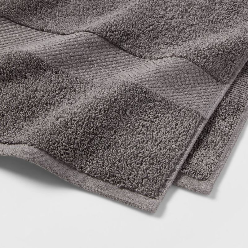 slide 3 of 5, Performance Plus Bath Towel Dark Gray - Threshold™: Heavyweight Cotton, Fade-Resistant, OEKO-TEX Certified, 1 ct