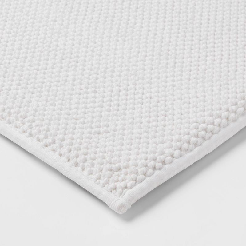 slide 3 of 4, 20"x34" Performance Plus Cotton Memory Foam Bath Rug White - Threshold™: OEKO-TEX Certified, Machine Washable, 1 ct