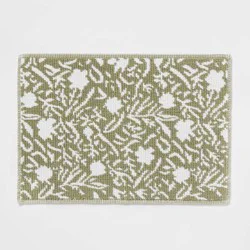 20"x30" Performance Plus Bath Rug Green Floral - Threshold™