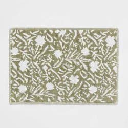 20"x30" Performance Plus Bath Rug Green Floral - Threshold™