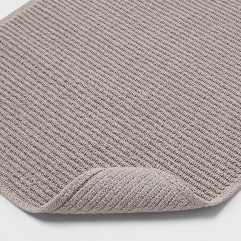 slide 4 of 4, 20"x30" Performance Plus Bath Rug Solid Light Gray - Threshold™, 1 ct