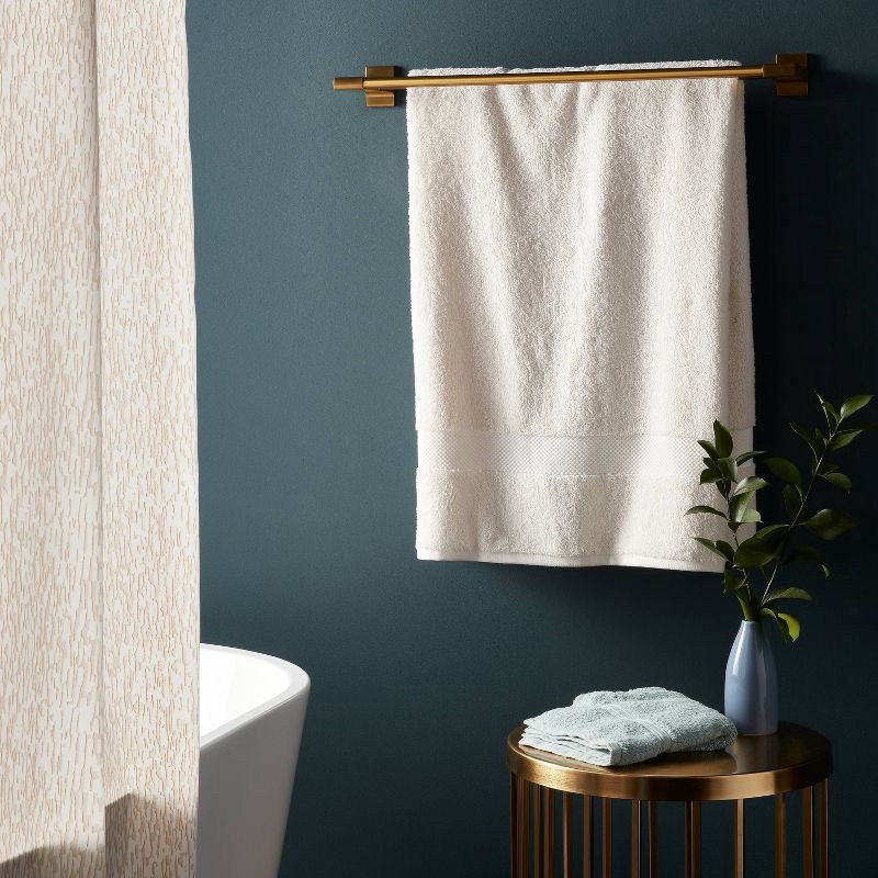 slide 2 of 5, Performance Plus Bath Towel Cream - Threshold™: Heavyweight Cotton, Fade-Resistant, OEKO-TEX Certified, 1 ct