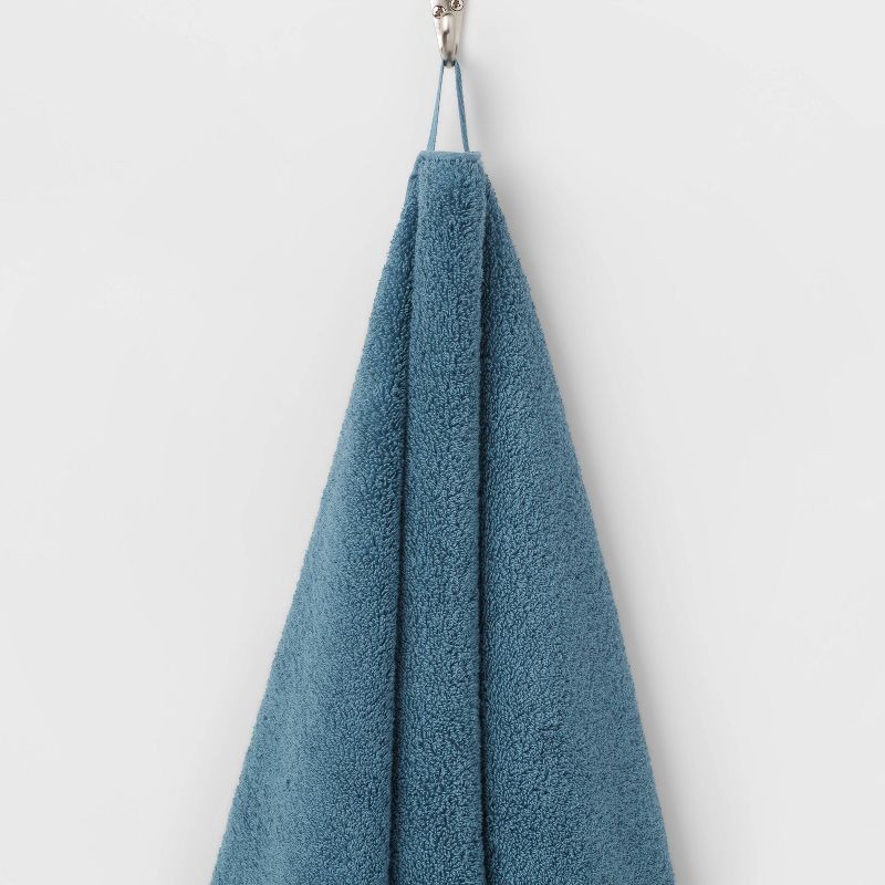 slide 5 of 5, Performance Plus Bath Towel Turquoise - Threshold™: Heavyweight Cotton, Fade-Resistant, OEKO-TEX Certified, 1 ct
