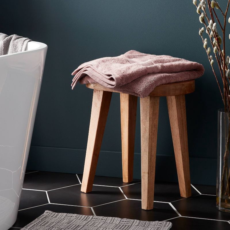 slide 2 of 5, Performance Plus Bath Towel Mauve - Threshold™: Heavyweight Cotton, Fade-Resistant, OEKO-TEX Certified, 1 ct