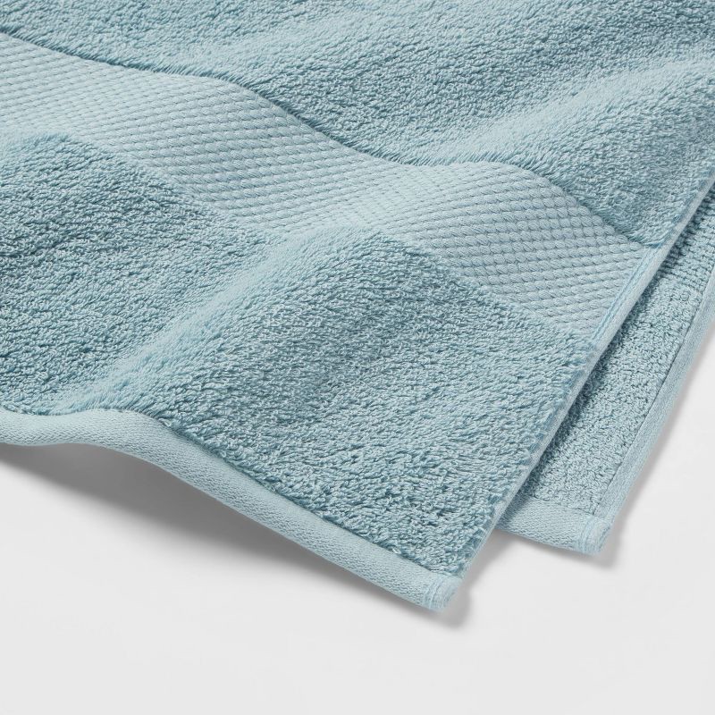 slide 3 of 5, Performance Plus Bath Towel Aqua - Threshold™: Heavyweight Cotton, Fade-Resistant, OEKO-TEX Certified, 1 ct