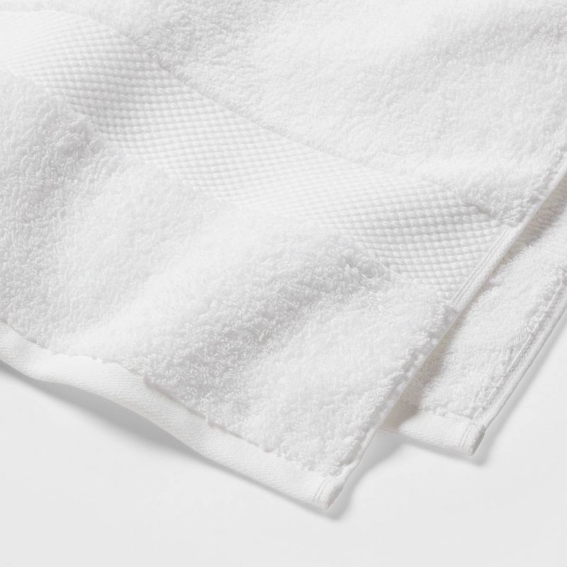 slide 3 of 5, Performance Plus Bath Towel White - Threshold™: Heavyweight Cotton, Fade-Resistant, OEKO-TEX Certified, 1 ct