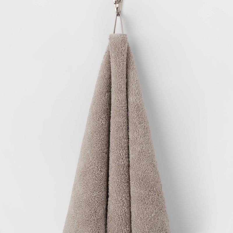 slide 5 of 5, Performance Plus Bath Towel Light Gray - Threshold™: Heavyweight Cotton, Fade-Resistant, OEKO-TEX Certified, 1 ct