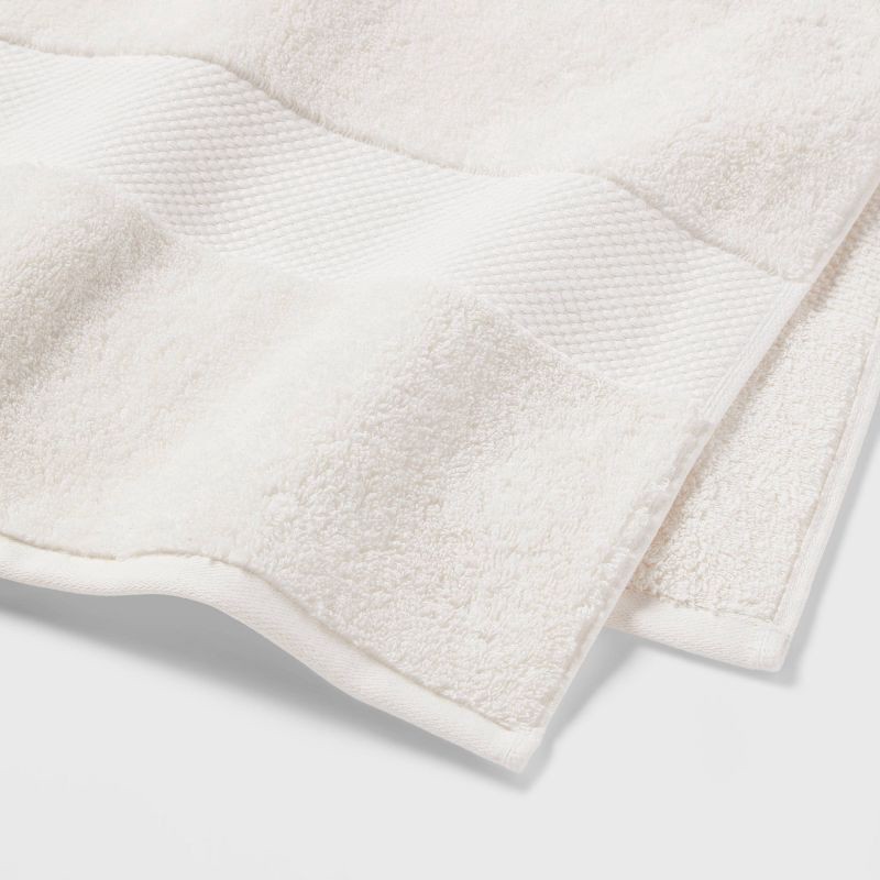 slide 3 of 5, Performance Plus Oversized Bath Towel Cream - Threshold™: 100% Cotton, Heavyweight 550-800 GSM, Fade-Resistant, 1 ct