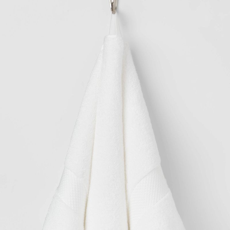 slide 5 of 5, Performance Plus Hand Towel White - Threshold™: 100% Cotton, Fade-Resistant, Terry Fabric, OEKO-TEX Certified, 1 ct