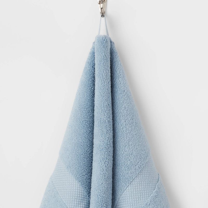 slide 5 of 5, Performance Plus Hand Towel Light Blue - Threshold™: 100% Cotton, Fade-Resistant, Terry Fabric, OEKO-TEX Certified, 1 ct