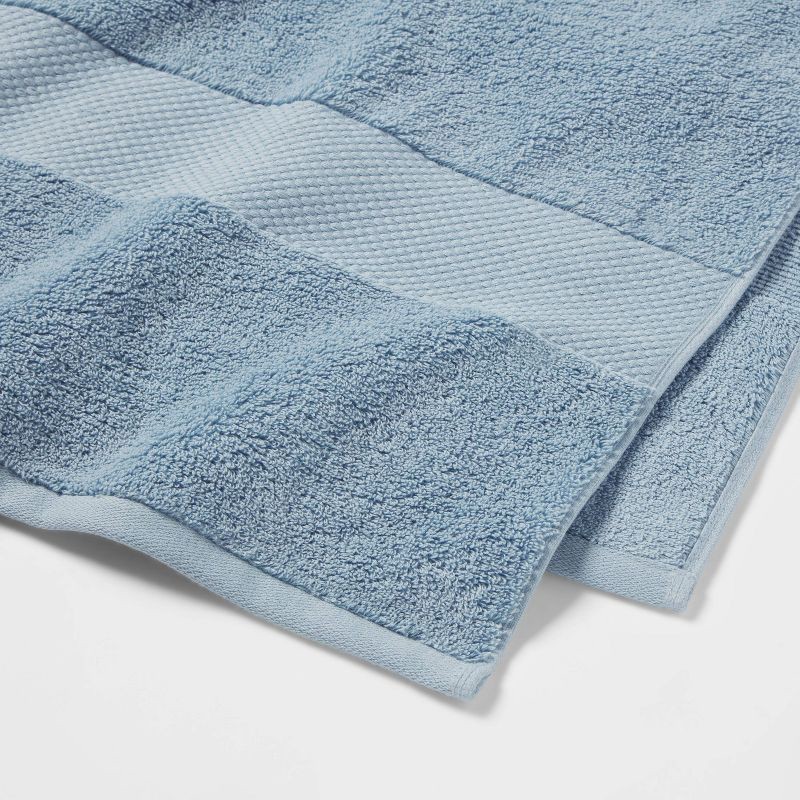 slide 3 of 5, Performance Plus Oversized Bath Towel Light Blue - Threshold™: 100% Cotton, Heavyweight 550-800 GSM, Fade-Resistant, 1 ct