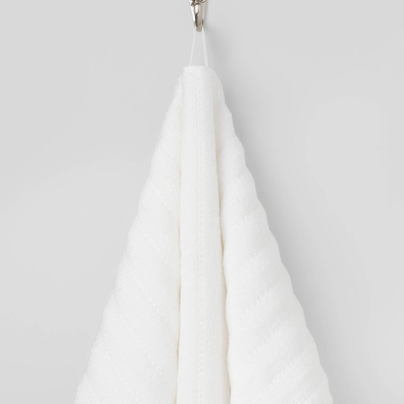 slide 5 of 5, Performance Plus Hand Towel White Striped - Threshold™, 1 ct