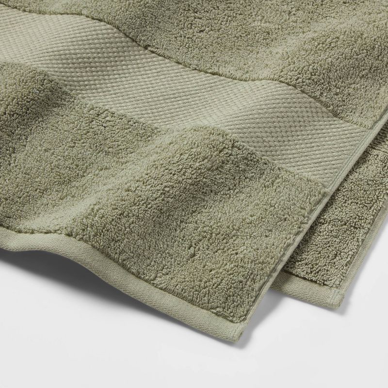 slide 3 of 5, Performance Plus Oversized Bath Towel Light Green - Threshold™: 100% Cotton, Fade-Resistant, Heavyweight Terry Bath Sheet, 1 ct